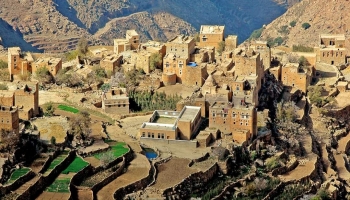 صور من اليمن: قرية العدو، مديرية شبام كوكبان، محافظة المحويت شمالي البلاد.