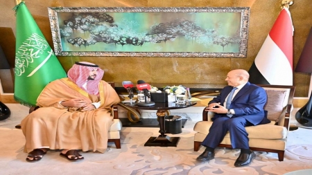الرياض: الرئيس العليمي يتلقى وعدا سعوديا بمسار سريع لتدفق التمويلات بدءا بمبلغ 600 مليون دولار