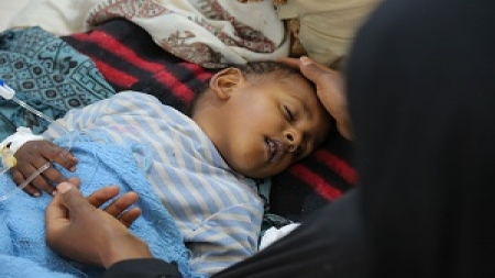 اليمن: أكثر من 63 ألف حالة إصابة بالكوليرا والحصبة والدفتيريا بين الأطفال عام 2023