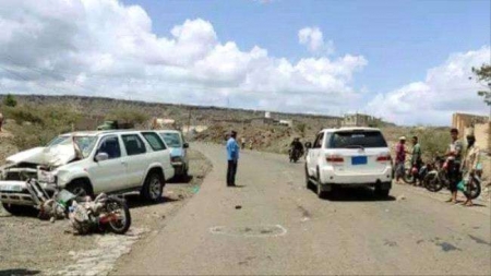 اليمن: وفاة شخص وإصابة 3 بحادث سير في لحج