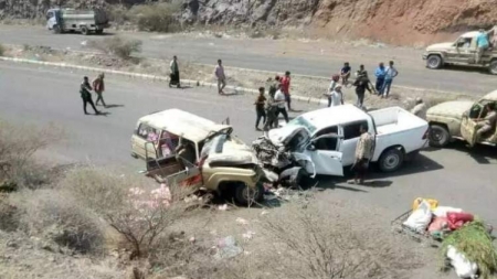 اليمن: 72 ضحية للحوادث المرورية في مناطق الحكومة المعترف بها خلال الأسبوع الأول من مايو الجاري