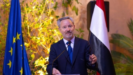 عمّان: سفير الاتحاد الأوروبي لدى اليمن يؤكد أن السلام والتنمية وتمكين المرأة في مقدمة أهداف أوروبا