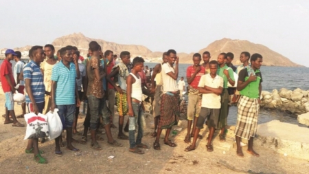 اليمن: دخول نحو 7 آلاف مهاجر أفريقي في الثلث الأول من العام الجاري