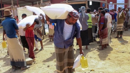 اليمن: "الغذاء العالمي" يدعم 5.6 مليون شخص بالمساعدات الإنسانية الشهر الماضي