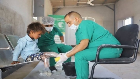 اليمن: نقل 8 من ضحايا الألغام في الحديدة إلى مركز الأطراف الصناعية بتعز