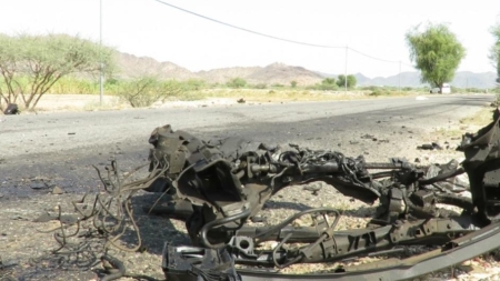 اليمن: مقتل شخص واصابة آخر بانفجار عبوة ناسفة في أبين 