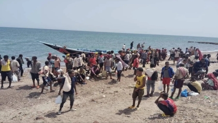 اليمن: وصول دفعة جديدة من المهاجرين الأفارقة غير الشرعيين إلى سواحل شبوة