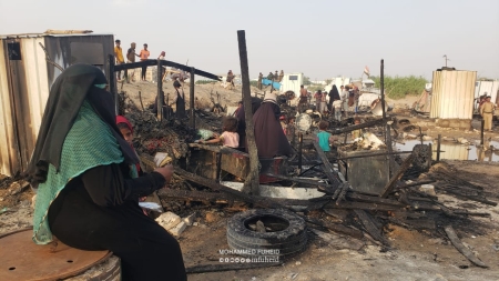 اليمن: تضرر 109 أسر نازحة من حوادث الحرائق والإخلاء القسري في مأرب