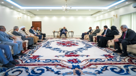 اليمن: الزبيدي يبحث عمل القضاء وسط فراغ إداري وغياب حكومي