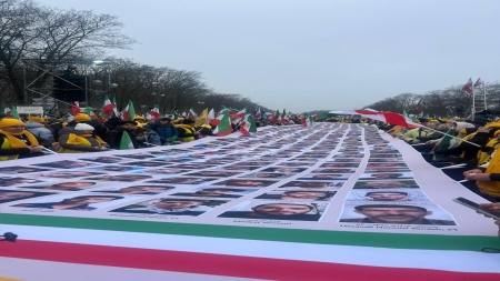 برلين: تظاهرة حاشدة لدعم التغيير الديمقراطي في إيران