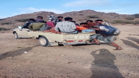 اليمن: وصول 200 مهاجر أفريقي غير شرعي إلى سواحل شبوة