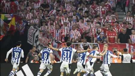 رياضة: ريال سوسييداد يقهر أتلتيكو مدريد ويتوج بكأس ملك إسبانيا