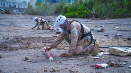 اليمن: "مسام" ينزع 571 ألف مادة متفجرة ويؤمّن 82 مليون متر مربع خلال ثمان سنوات