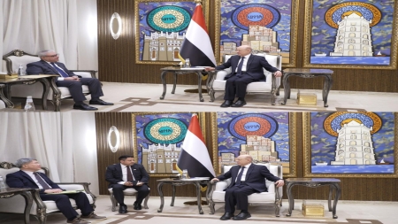 اليمن: العليمي يبحث مع سفيري مصر وكوريا الجنوبية انتهاكات إيران والحوثيين