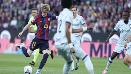 رياضة: برشلونة يهزم خيتافي بثلاثية ويعزز صدارته للدوري الإسباني