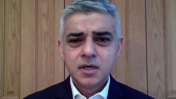 بي بي سي: عمدة لندن صادق خان يقول ان تفشي مرض كوفيد في العاصمة البريطانية اصبح 