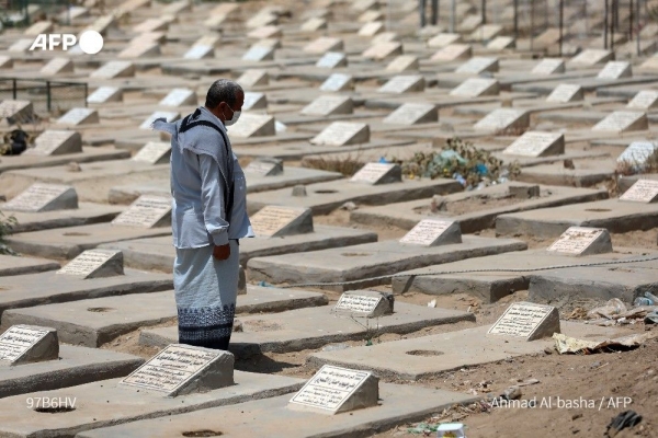 فرانس برس: حفارو القبور في تعز ينهمكون في العمل مع ارتفاع وفيات كورونا