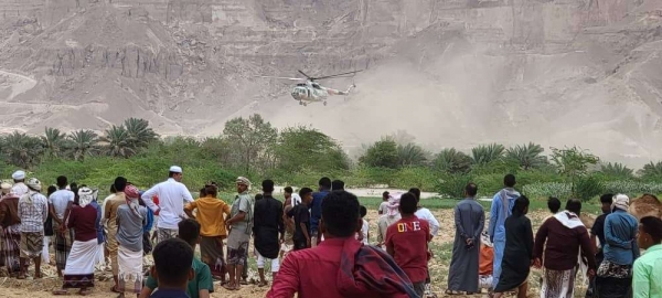 اليمن: طائرة مروحية تجلي مرضى عالقين جراء السيول في المهرة