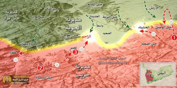 اليمن: القوات الحكومية والحوثيون في معركة مفتوحة على طول الخطوط الامامية