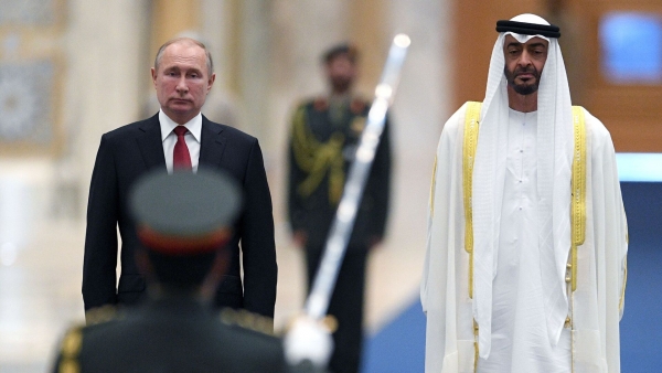 ابو ظبي: رئيس الإمارات يجتمع مع بوتين غدا في روسيا