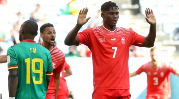 مونديال قطر 2022: سويسرا تتغلب على الكاميرون بهدف دون مقابل في المجموعة السابعة