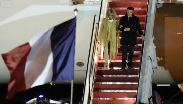 واشنطن: الرئيس الفرنسي يصل إلى امريكا في زيارة ستركز على الحرب الأوكرانية والملفات الاقتصادية