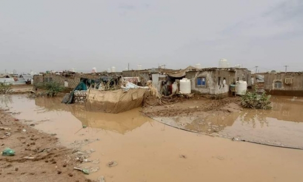 اليمن: تضرر 6500 أسرة بسبب الأمطار والسيول في مخيمات النزوح بمأرب