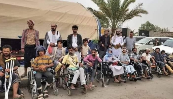 اليمن: وقفة احتجاجية لجرحى الحرب في مأرب
