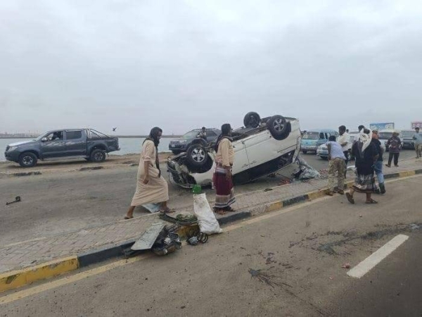 اليمن: مقتل وإصابة 210 أشخاص بحوادث مرورية في مناطق الحكومة خلال أسبوعين