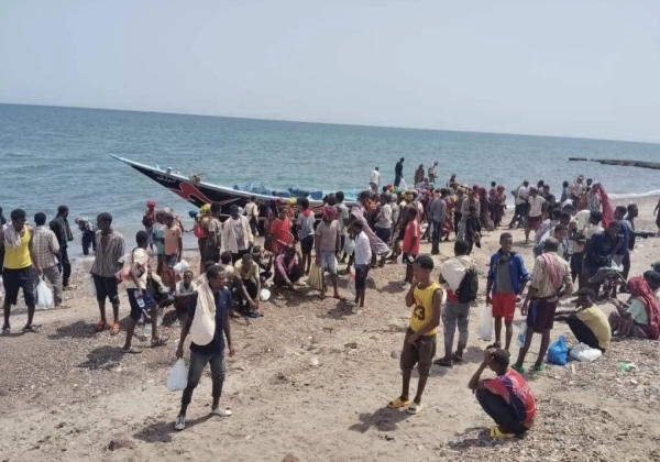 اليمن: وصول 220 مهاجراً أفريقياً غير شرعي إلى سواحل شبوة