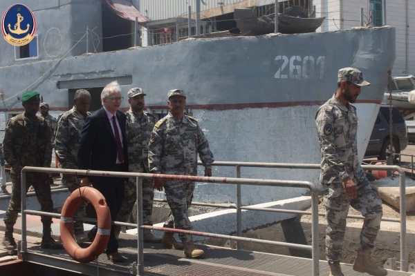 اليمن: السفير الألماني يبحث في عدن دعم قدرات خفر السواحل وتعزيز الأمن البحري