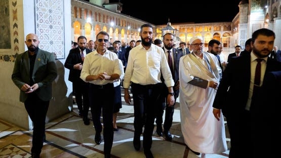 دمشق: انفجارات قرب مقر إقامة ماكرون قبيل محادثاته مع الشرع