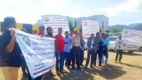 اليمن: عمال شركة النفط ينفذون وقفة احتجاجية أمام المحكمة التجارية بمدينة عدن
