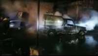 اليمن:حريق ضخم يلتهم سوقا سوداء للمشتقات النفطية في صنعاء