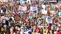 اليمن: الآلاف من ابناء محافظة الحديدة يتظاهرون في مناطق نفوذ الحكومة للمطالبة بالغاء اتفاق ستوكهولم