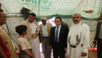 اليمن:  مخيما بديلا للنازحين الفارين من المناطق القريبة للخطوط  الامامية في المعركة المحتدمة ضد جماعة الحوثيين بمحافظة مارب