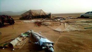 اليمن: تضرر أكثر من 300 أسرة نازحة جراء الأمطار والسيول في مأرب