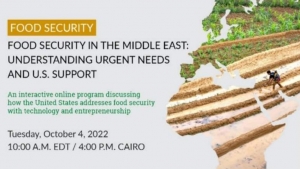 واشنطن: ندوة نقاشية غداً حول أزمة الأمن الغذائي في الشرق الأوسط