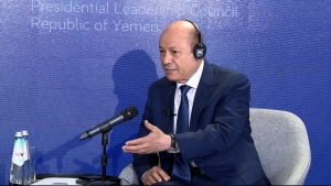ميونخ: الرئيس العليمي يقول ان لدى حكومته ادلة عن تخادم الحوثيين مع التنظيمات الارهابية