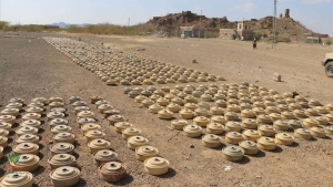اليمن: "مسام" ينزع 882 لغم وقذيفة غير منفجرة الأسبوع الماضي