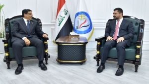 بغداد: بن مبارك يناقش مع وزير العدل العراقي إمكانية نقل 11 معتقلا يمنيا في العراق إلى اليمن