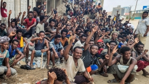 اليمن: مهاجرون من إقليم أمهرة الإثيوبي يتظاهرون للمطالبة بالعودة إلى بلادهم