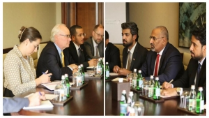 ابوظبي: الوسيط الامريكي يجدد دعم واشنطن لوحدة المجلس الرئاسي واطلاق تسوية سياسية شاملة في اليمن