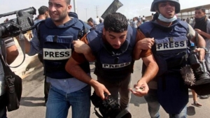 اليمن: نقابة الصحفيين تدين استهداف الصحفيين الفلسطينيين ومقتل ستة منهم في غزة