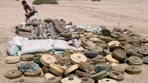 اليمن: "مسام" ينزع 725 مادة متفجرة من مخلفات الحرب في أسبوع