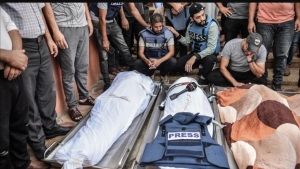 القدس: نقابة الصحفيين الفلسطينيين تقول ان إسرائيل قتلت 10 بالمئة من صحفيي غزة