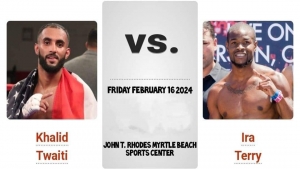 رياضة: الملاكم اليمني التويتي يواجه الأمريكي تيري مساء اليوم