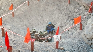 اليمن: "مسام" يتلف 926 مادة من المخلفات الحربية في المكلا